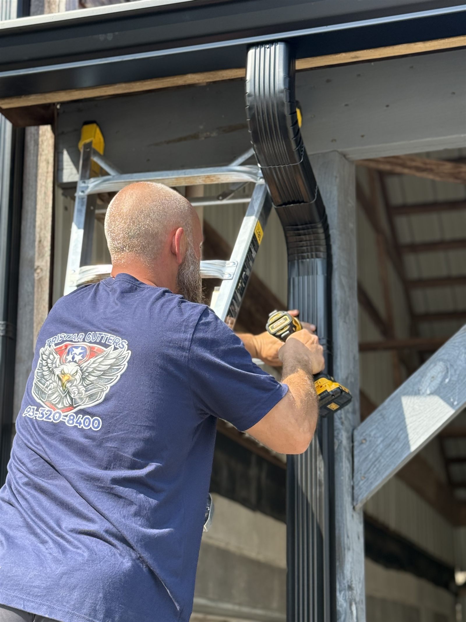 TriStar Gutters seamless gutter installation work